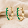 Coastal Inspired Emerald Earrings