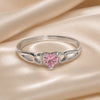 Rosalie: White Gold Ring with Heart-Shaped Zirconia