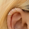 Double-Layer No-Pierced Trendy Lines Ear Studs
