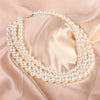 Vintage Style Layered Choker Pearl Necklace