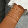 Elegant Thin Chain Iron Bracelets Set