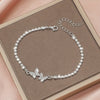 Alloy Rhinestone Butterfly Bracelet