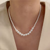 Classic Elegant Faux Pearl Chain Necklace