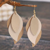 3-layer Leaf Design Retro Dangle Earrings