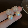 Luxury Pearl Earrings with Crystal