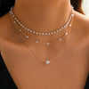 The Trinity Pearl Layer Necklace set