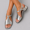 Serena | Silver Summer Sandals
