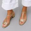 Allegra | Golden Sandals Everyday Elegance