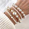 Exquisite Pearl Bracelet Set