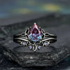 Amethyst Layers Ring | White Gold