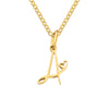 Heart Initial Necklace | Gold