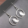 Vintage Bird Charm Drop Earrings – Handmade Boho Jewelry