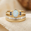 Stacked Setting Ring Set in Gold