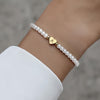 Heart Initial Letter Bracelet