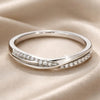 Day Ring in Zirconia and White Gold