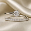 Glow Ring in Zirconia with White Gold Plating