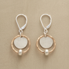 Stylish Gold and Silver Pearl Earrings