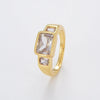 Luxury Contrast Zirconia Ring