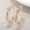 Elegant Earrings Made Of Gold Plating