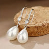 Classic Oval Teardrop Pendant Earrings