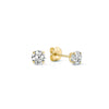 Moon Tears Stone Stud Earrings | Gold