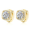 Nadine square earrings | Gold